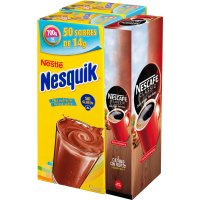 Cacao Nesquick Sobres 14 Gr 2 Estuches X 50 Sobres + Nescafé Descafeinado 1 Estuchex50 Sobres - 3616