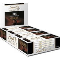 Chocolatinas Lindt Excellence 70% Cacao 35 Gr Pack-24 - 36320