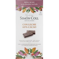 Chocolate Simón Coll Leche 60% Cacao 85 Gr - 36402