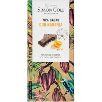 Chocolate Simón Coll Sabores Naranja 70% 85 Gr - 36406