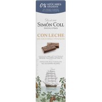Chocolatina Simón Coll Sin Azucar Con Leche 25 Gr - 36458