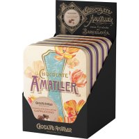 Flors De Xocolata Amatller Capuccino Napoli Half Wave Xocolata Amb Llet Llauna 72 Gr Display - 36590