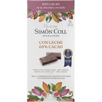 Chocolate Simón Coll Con Leche 60% Cacao Tableta 85 Gr - 36623