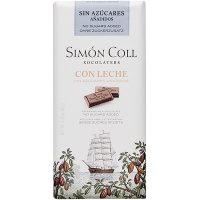 Xocolata Simón Coll Sense Sucres Afegits Amb Llet 85 Gr - 36627