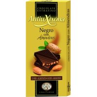 Chocolate Antiu Xixona Premium Negro Almendras Tableta 125 Gr - 36646
