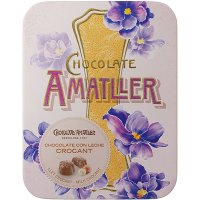 Flores De Chocolate Amatller Crocant Lata Con Leche 72 Gr Display 5 U - 36661