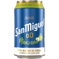 Cerveza San Miguel 0.0 % Manzana Sleek Lata 33 Cl - 3774