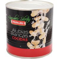 Mongetes Penelas Blanques Llargues Extra Cuites Llauna 3 Kg - 40597