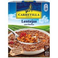 Llenties Carretilla Amb Xoriço Safata 300 Gr - 43372