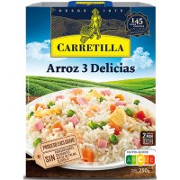 Arroz 3 Delicias Carretilla Bandeja 250 Gr - 43376