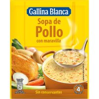 Sopa Gallina Blanca Meravella Deshidratada Sobre 85 Gr 4 Serv - 43407