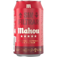 Cervesa Mahou Cinco Estrellas Sense Filtrar 5.5º Llauna 33 Cl - 4565