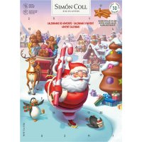 Calendario De Adviento Simón Coll Figuras Papa Noel 3d Chocolate Con Leche 216 Gr - 45879
