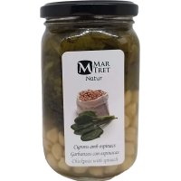 Garbanzos Mar-tret De Payés Con Espinacas Cocidos Cristal 350 Gr - 46014