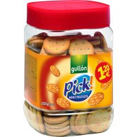 Galletas Gullón Pick Mini Cracker Saladas Tarro 250 Gr Pvp 1.20  - 4655