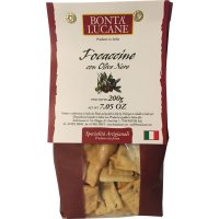 Focaccine Bonta Lucane Amb Olives Bossa 200 Gr - 46727