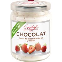 Crema De Chocolate Grashoff Blanco Con Fresas Tarro 250 Gr - 46854