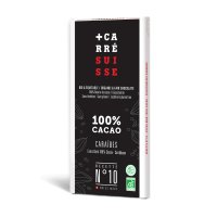 Chocolate Carré Suisse Caribe 100% Cacao 80 Gr - 47126