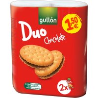 Galletas Gullón Sandwich Chocolate Relleno Paquete 145 Gr Pack Duo Pvp 1.50 - 4719