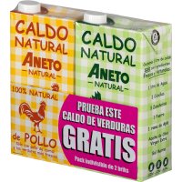 Caldo Aneto Pollo Brik 1 Lt + 1lt Gratis De Verduras - 47531