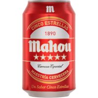 Cerveza Mahou Cinco Estrellas Lata 33 Cl - 482