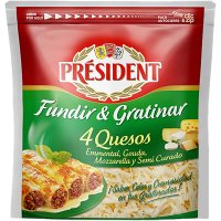 Queso President 4 Quesos Rallado 150 Gr - 49448