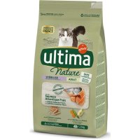 Comida Para Gatos Ultima Esterelizados Nature Salmón Seca 1.25 Kg - 49617
