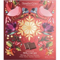 Chocolatina Simón Coll Navidad Chocolate 70% Cacao Estuche 12 U - 49637