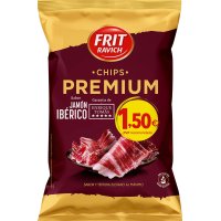 Patatas Chips Frit Ravich Premium Jamón Bolsa 100 Gr - 49781