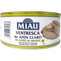 Ventresca De Tonyina Clara Miau En Oli De Gira-sol Tronc 0º Llauna 1 Kg - 5041