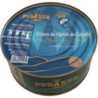 Caballa Pesasur Lata En Aceite De Girasol 1 Kg Trozos De Filetes 0º - 5155