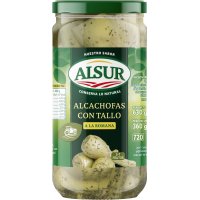 Alcachofas Alsur Tallos Tarro A La Romana 360 Gr 5/7 - 5371