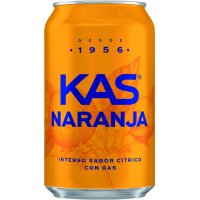 Refresco Kas Lata Naranja 33 Cl Suelta - 590