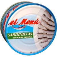 Sardinetes El Menú En Oli Vegetal 45/50 Llauna 550 Gr - 6233