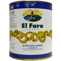 Aceitunas Faro Verdes Rodajas Lata 3.1 Lt - 6263