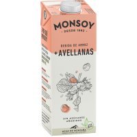 Bebida De Arroz Monsoy Bio Brik Avellanas 1 Lt - 6736