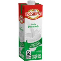 Llet President Desnatada Brik 1 Lt Tap Rosca - 802