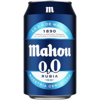 Cerveza Mahou 0,0 Rubia Lata 33 Cl - 89098