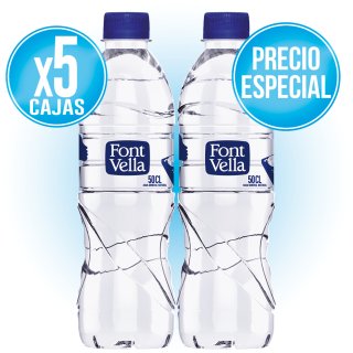 5 CAIXES FONT VELLA 50CL (24 U) A PREU ESPECIAL