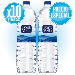 Agua Mineral Natural Font Vella Botella Sant Hilari 1,5L