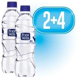 POR 2 CAJAS DE FONT VELLA 50CL, REGALO DE OTRAS 4 CAJAS IGUALES.