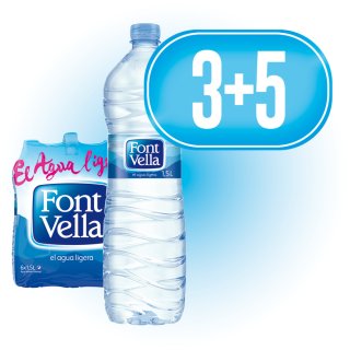 3 CAIXES FONT VELLA 1,5LT PACK + 5 CAIXES DE REGAL