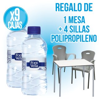 POR 9 CAJAS DE FONT VELLA 33CL REGALO DE 1 TERRAZA