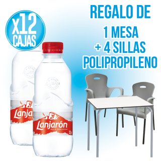 PER 12 LANJARON ALHAMBRA 33CL, REGAL TERRASSA (TAULA + 4 CADIRES POLIPROPILÈ).