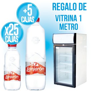 PER 25 LANJARÓN 33CL I 5 LANJARÓN 1250, REGAL 1 VITRINA 1 METRE.