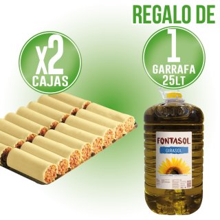 2 CANELON ROSTITOT EXTRA SUPREM S/B 45GR 5X20U(1U) + ACEITE GIRASOL 25LT 'PRO' DE REGALO