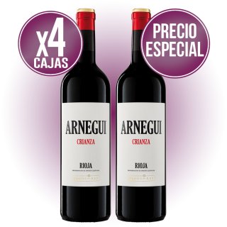 4 CAJAS ARNEGUI CRIANZA A PRECIO NETO