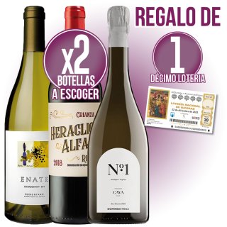 MODULO 2 CAJAS VINO A ESCOGER + DECIMO LOTERIA