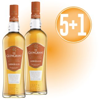 POR 5 BOTELLAS DE WHISKY GLEN GRANT, REGALO DE OTRA BOTELLA IGUAL.