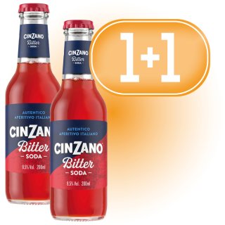 MODULO 1+1 BITTER SODA CINZANO 20CL
